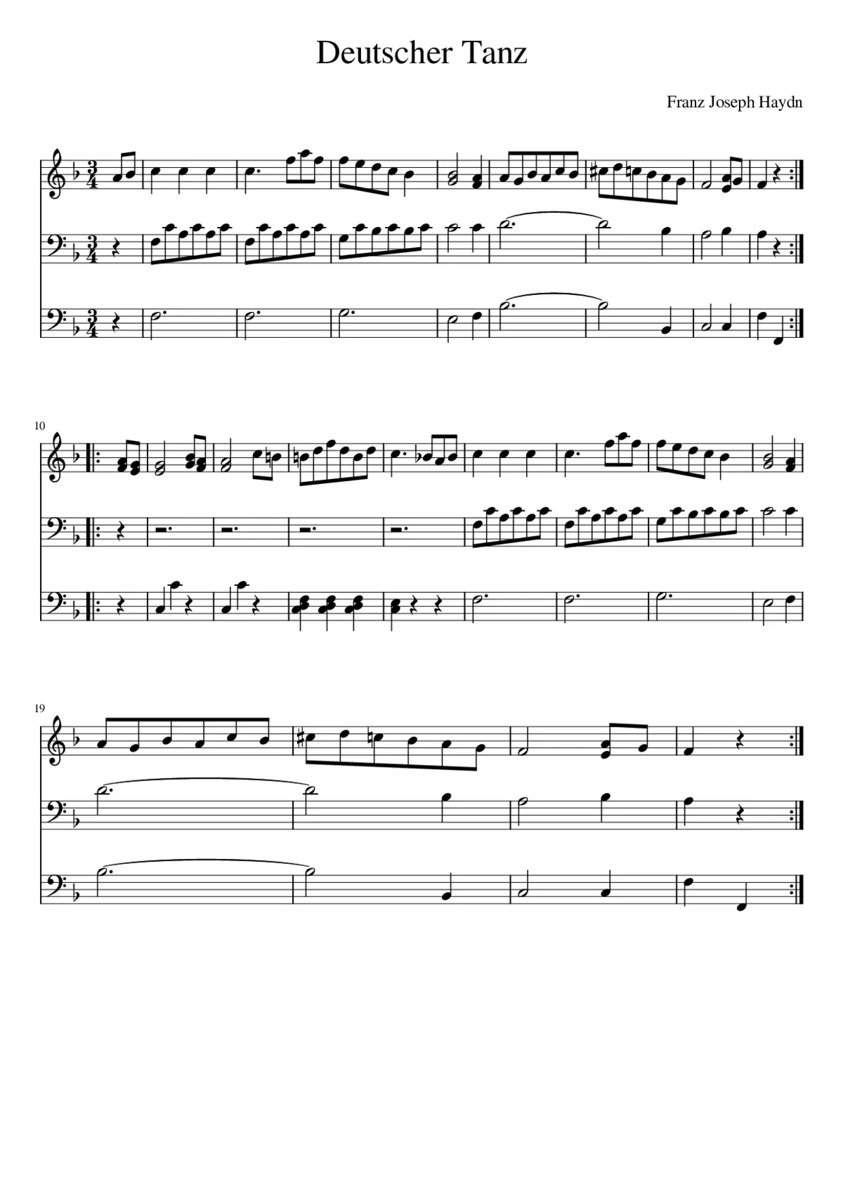 Deutscher Tanz - Page 1