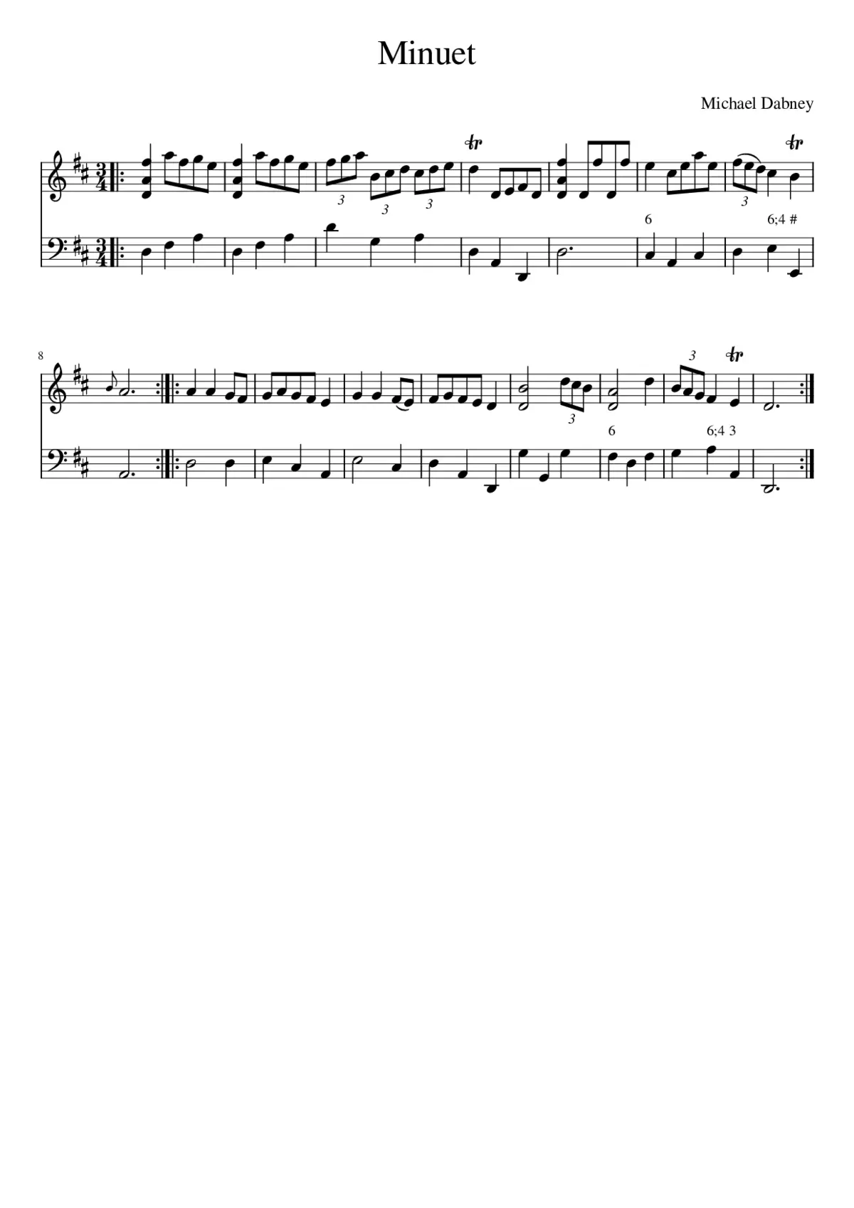 Minuet - Page 1
