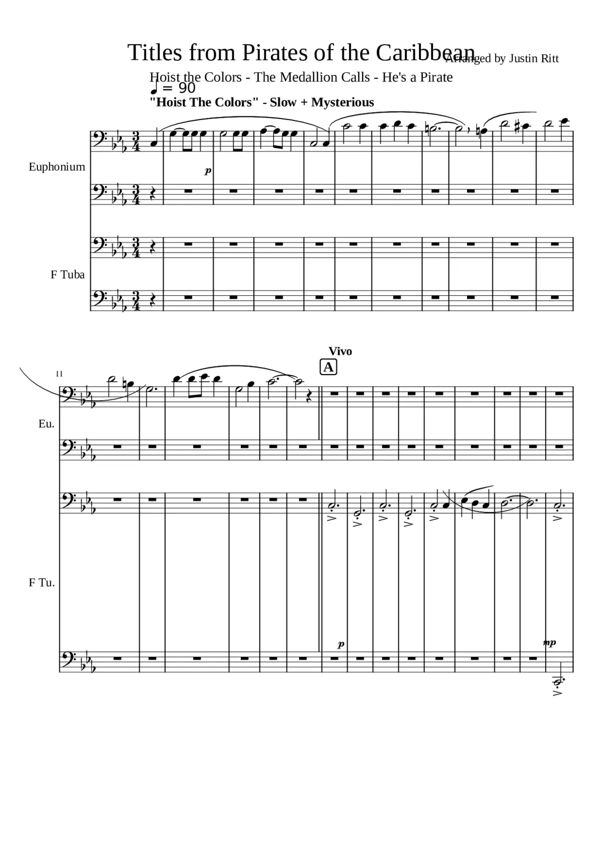 Pirates of the Caribbean Medley - Page 1