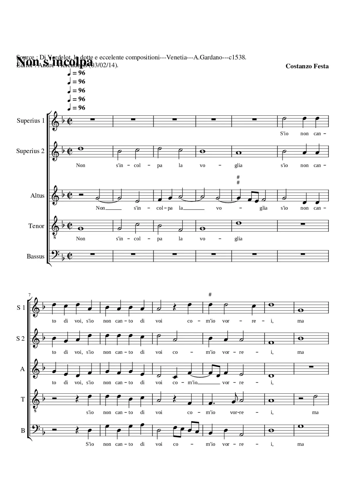 Non s'incolpa - Page 1