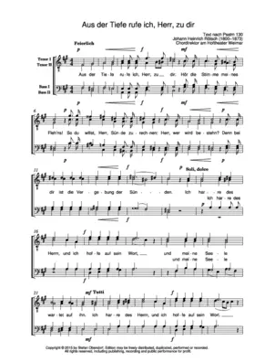 Aus der Tiefe rufe ich, Herr, zu dir