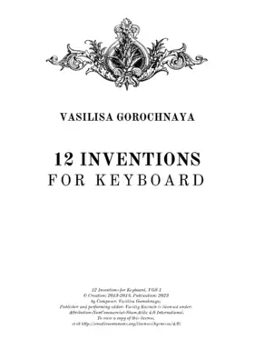 12 Inventions for piano