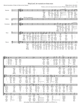 Help, Lord, for wasted are those men