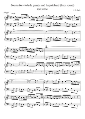 Sonata for Viola da Gamba in G major BWV 1027