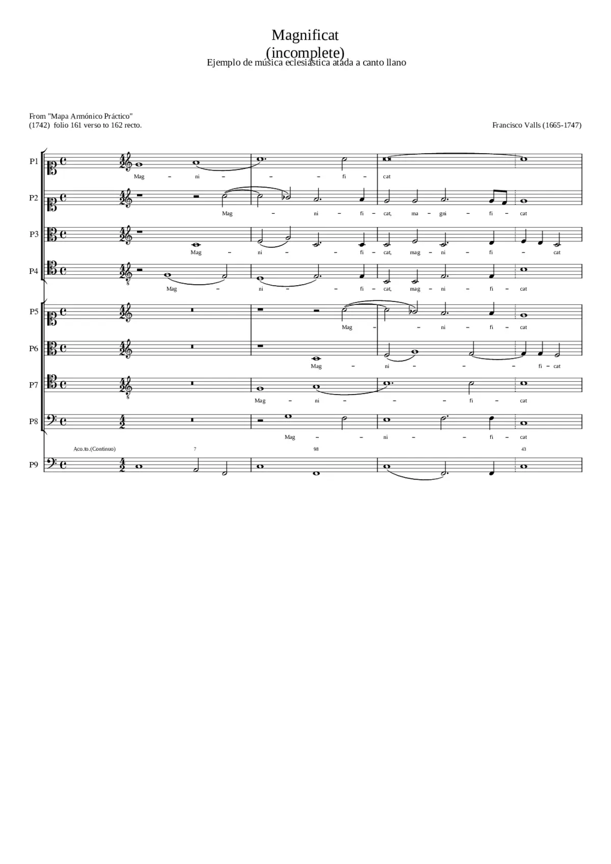 Magnificat - Page 1