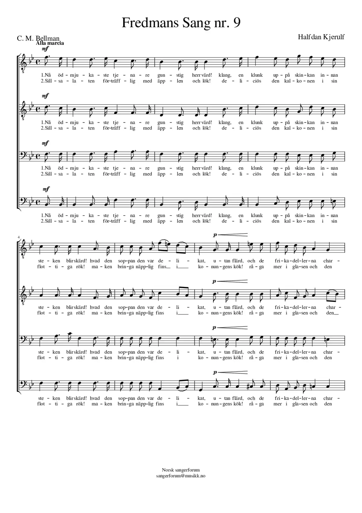 Fredmans Sang 9 - Page 1
