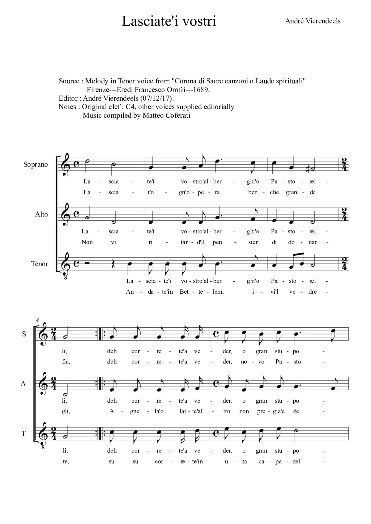 Lasciate i vostro alberghi - Page 1