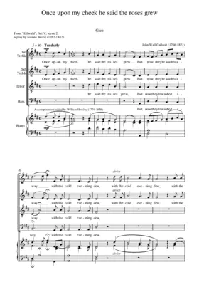 Once upon my cheek he said the roses grew