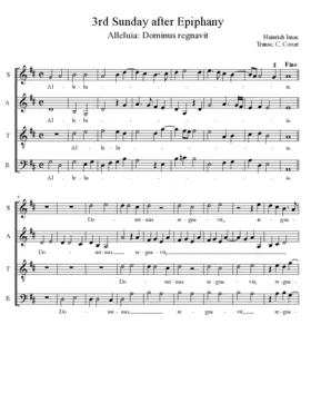 Alleluia: Dominus regnavit