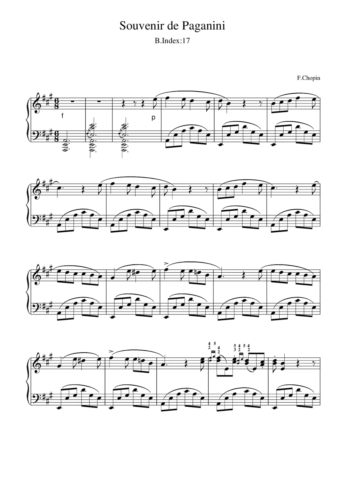 Variations in A - Page 1