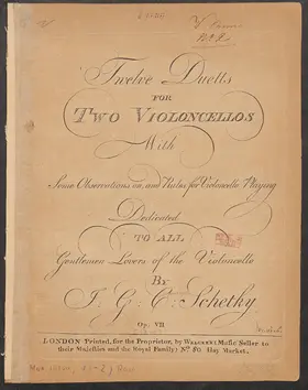 12 Cello Duets, Op.7