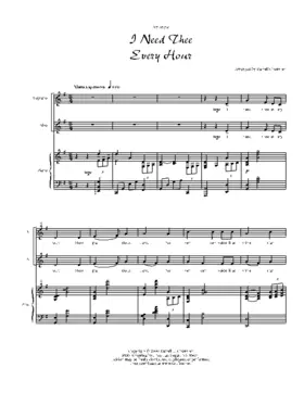 I need thee every hour