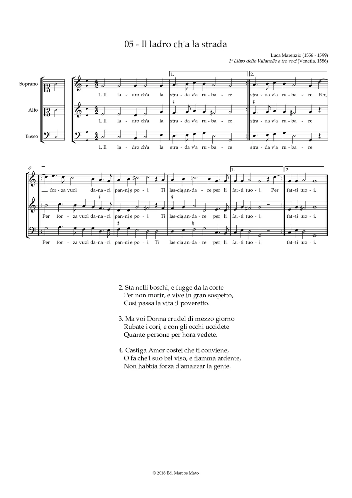 Il ladro ch'a la strada - Page 1