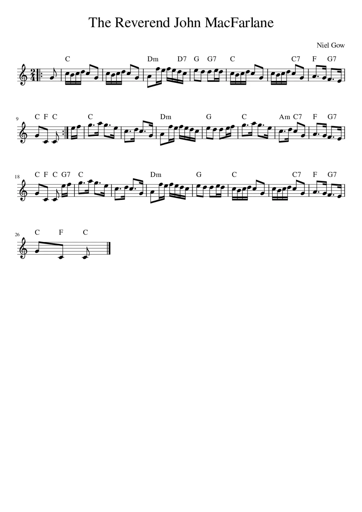 The Reverend John MacFarlane - Page 1