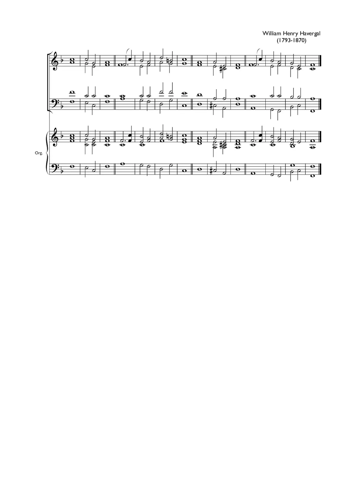 Double chant in F major III - Page 1