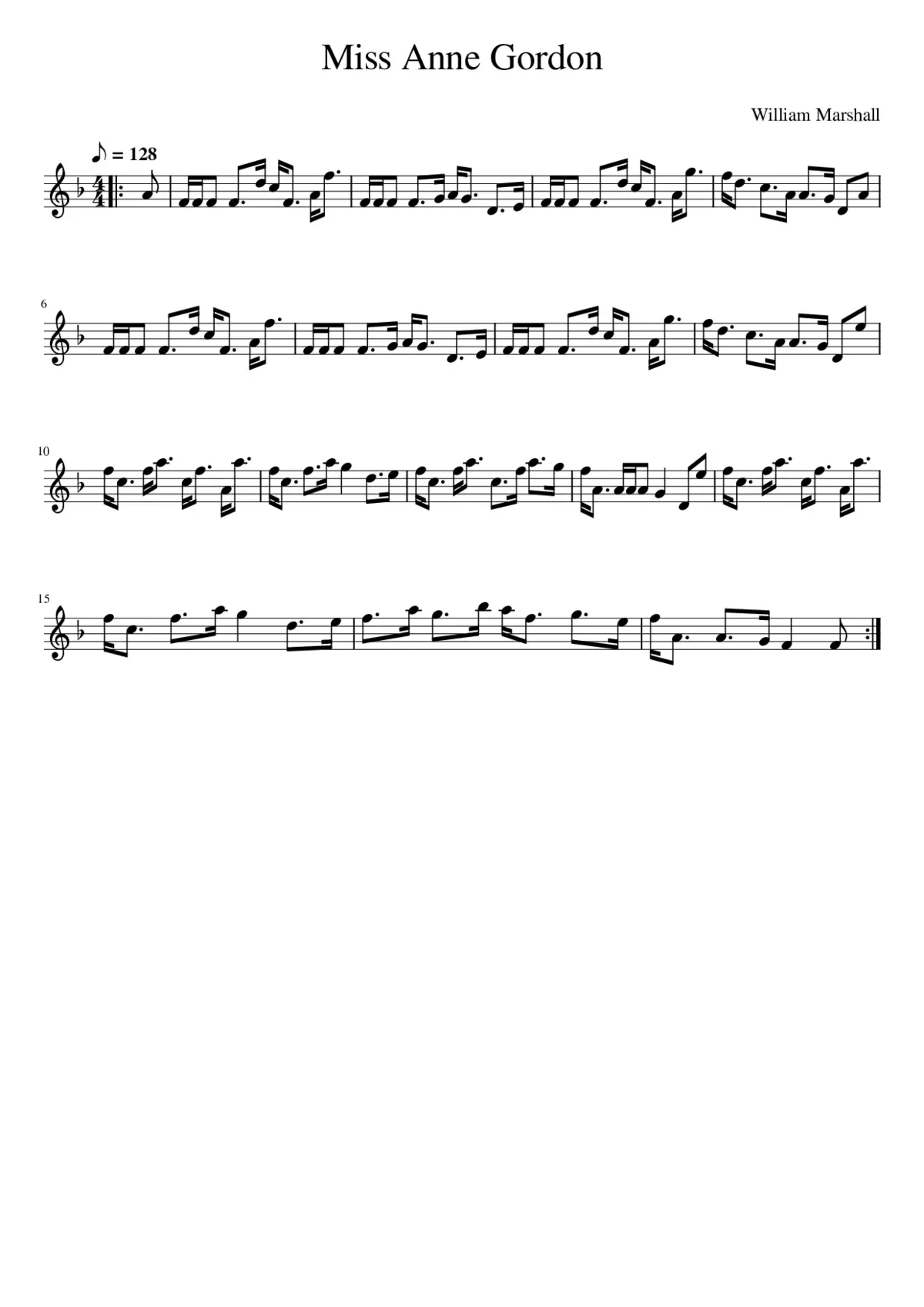 Miss Anne Gordon - Page 1