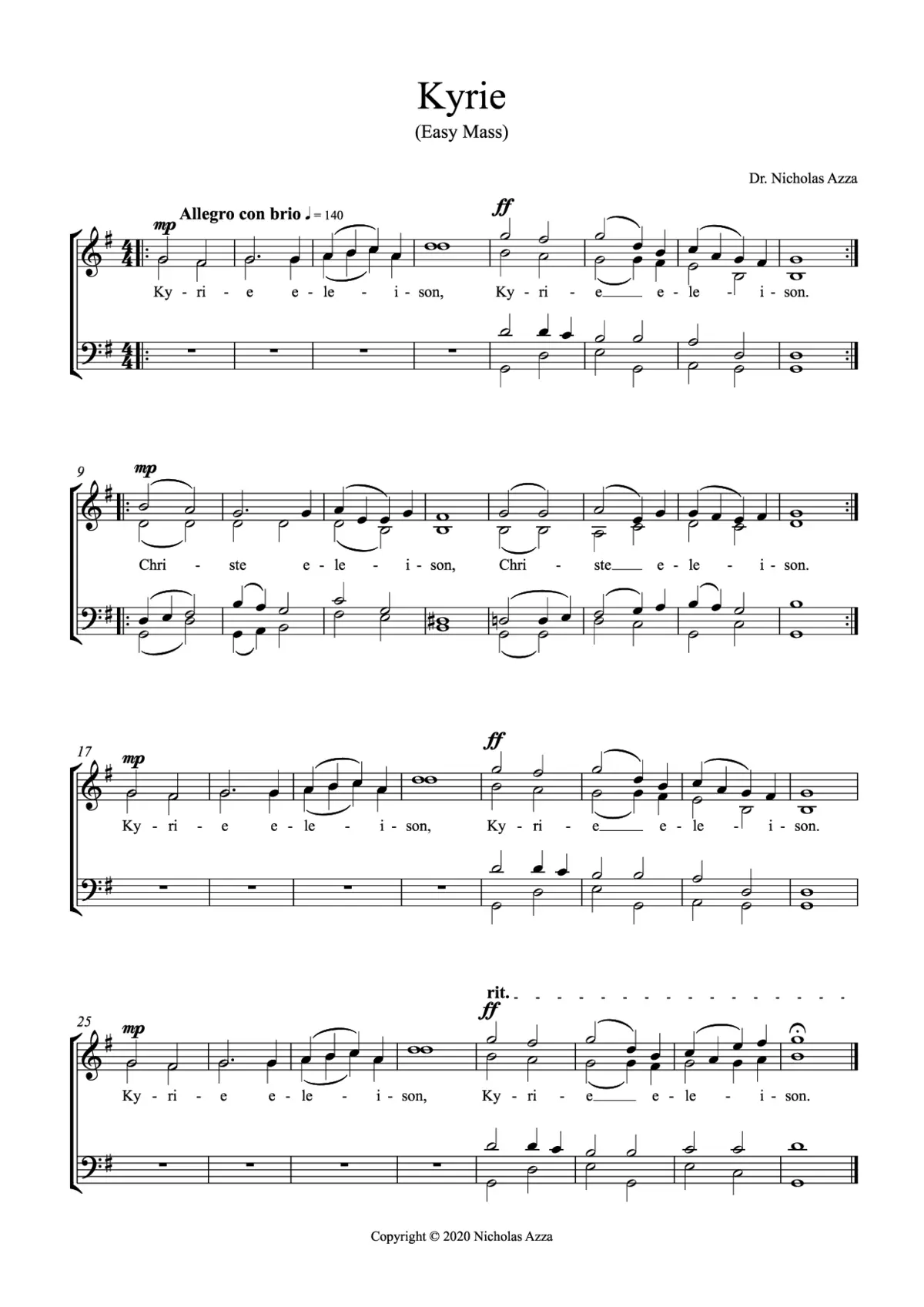 Missa Facile - Page 1