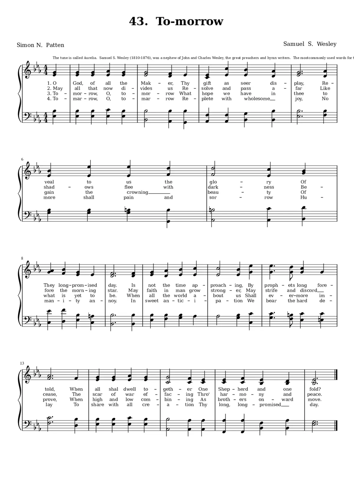 O God of all the Maker - Page 1