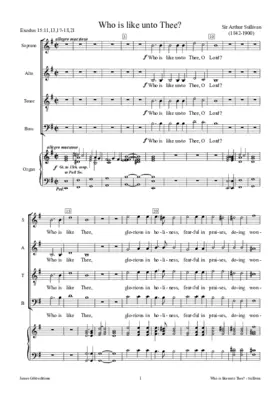 Who is like unto Thee, O Lord?