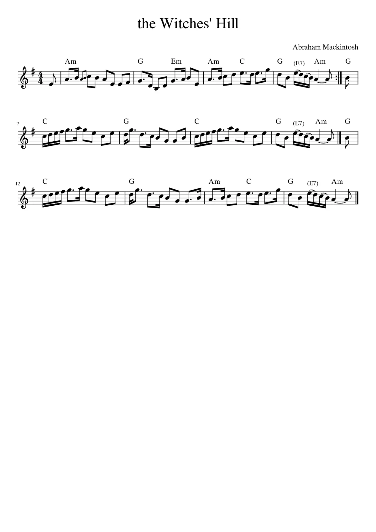 the Witches' Hill - Page 1