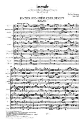 Tanzsuite aus Klavierstücken von François Couperin