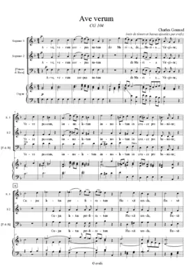 Ave verum, CG 104