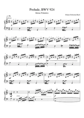 9 Kleine Präludien BWV 924-932