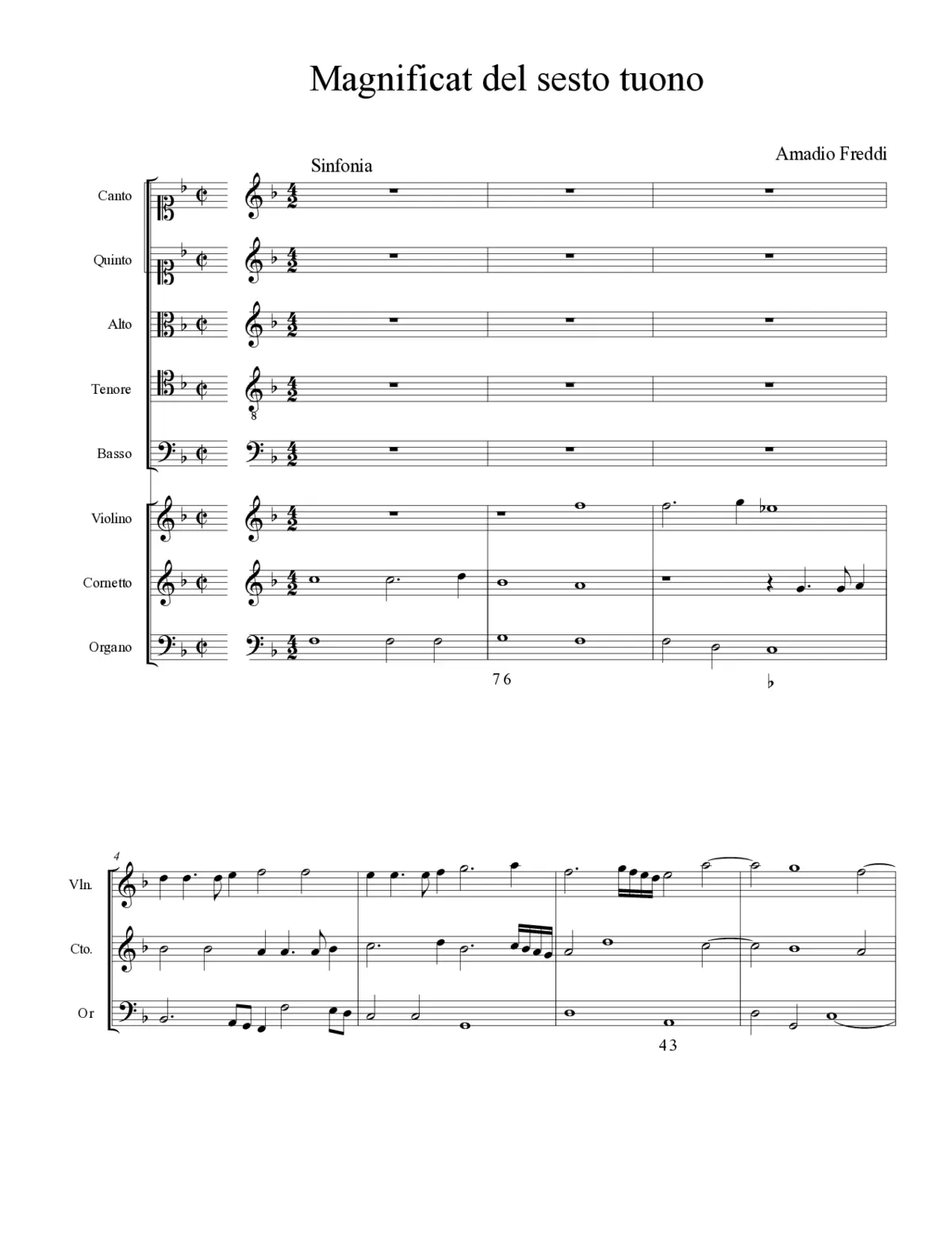 Magnificat del sesto tuono - Page 1