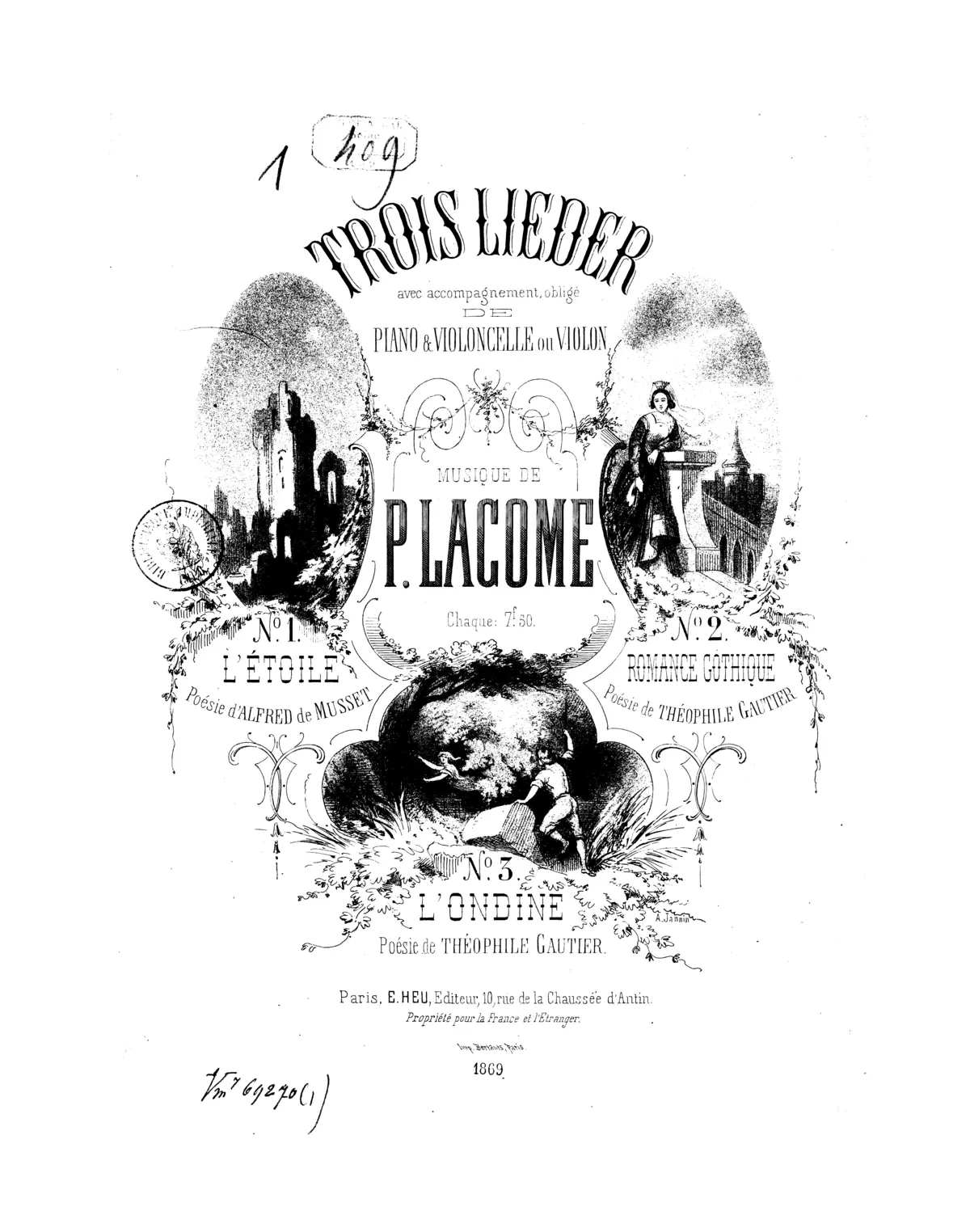 Trois lieder - Page 1