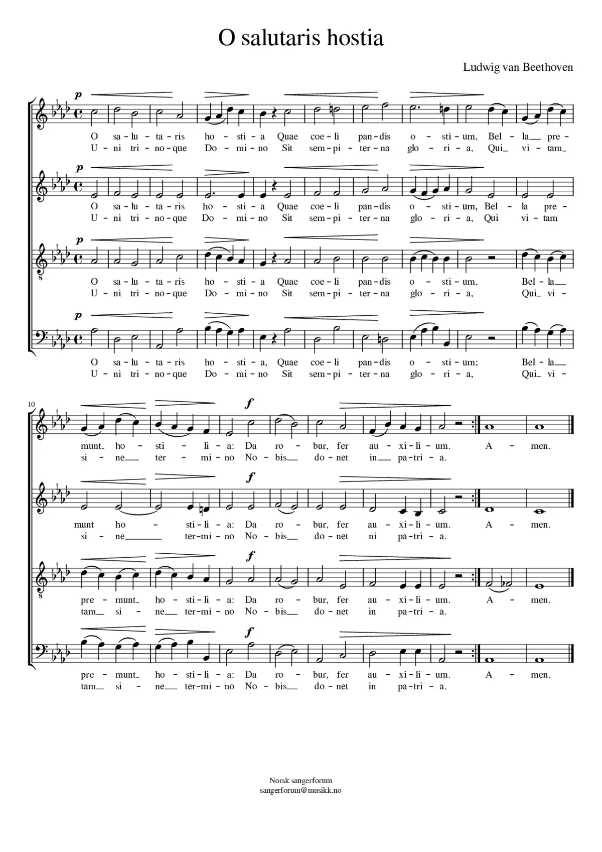 O salutaris hostia - Page 1