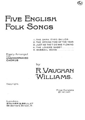 5 English Folk Songs freely arranged for Unaccompanied Chorus