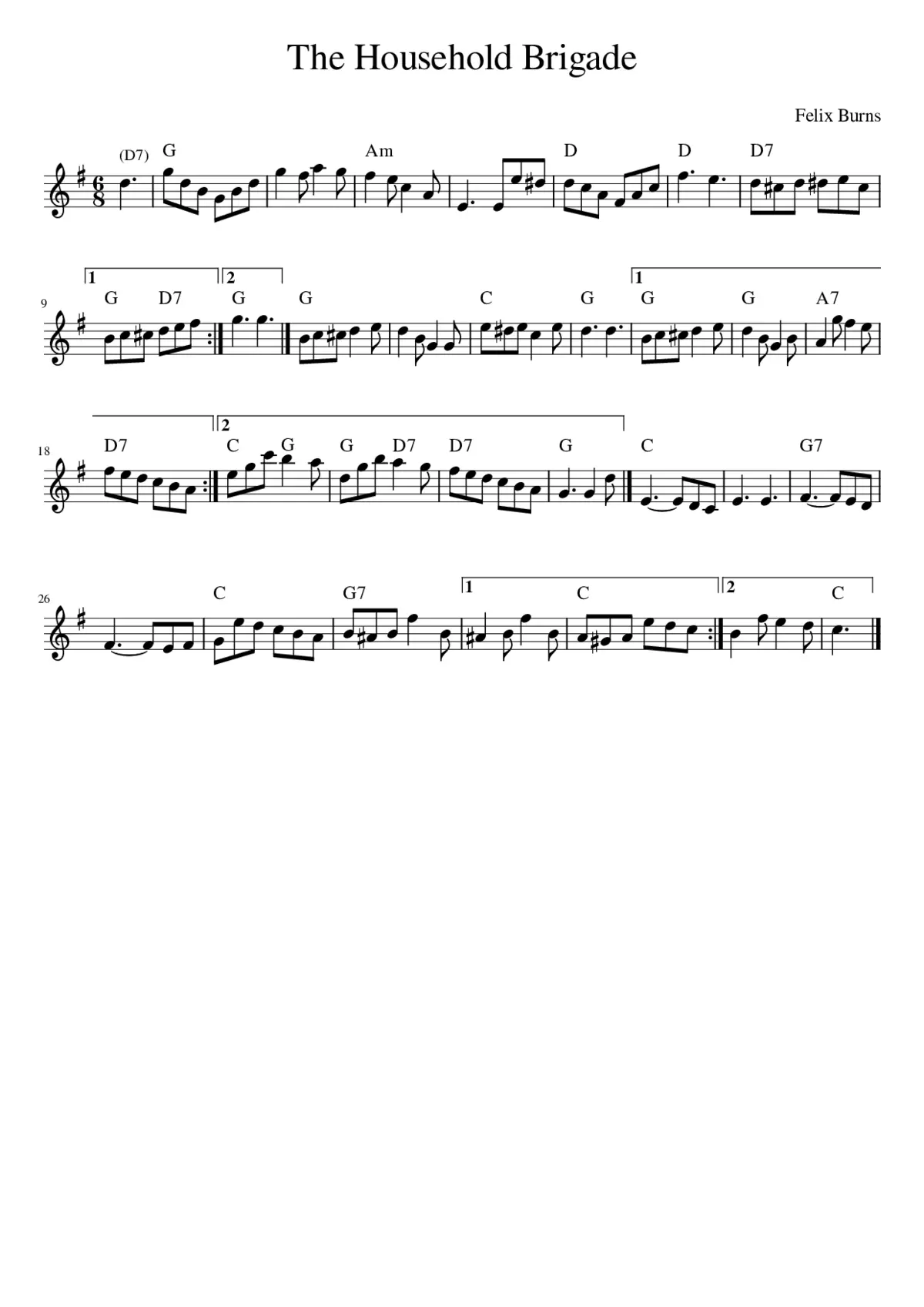 The Household Brigade - Page 1