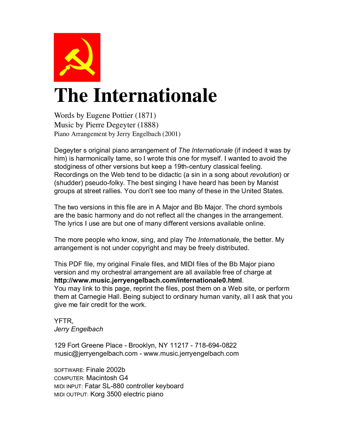 L'Internationale - Page 1