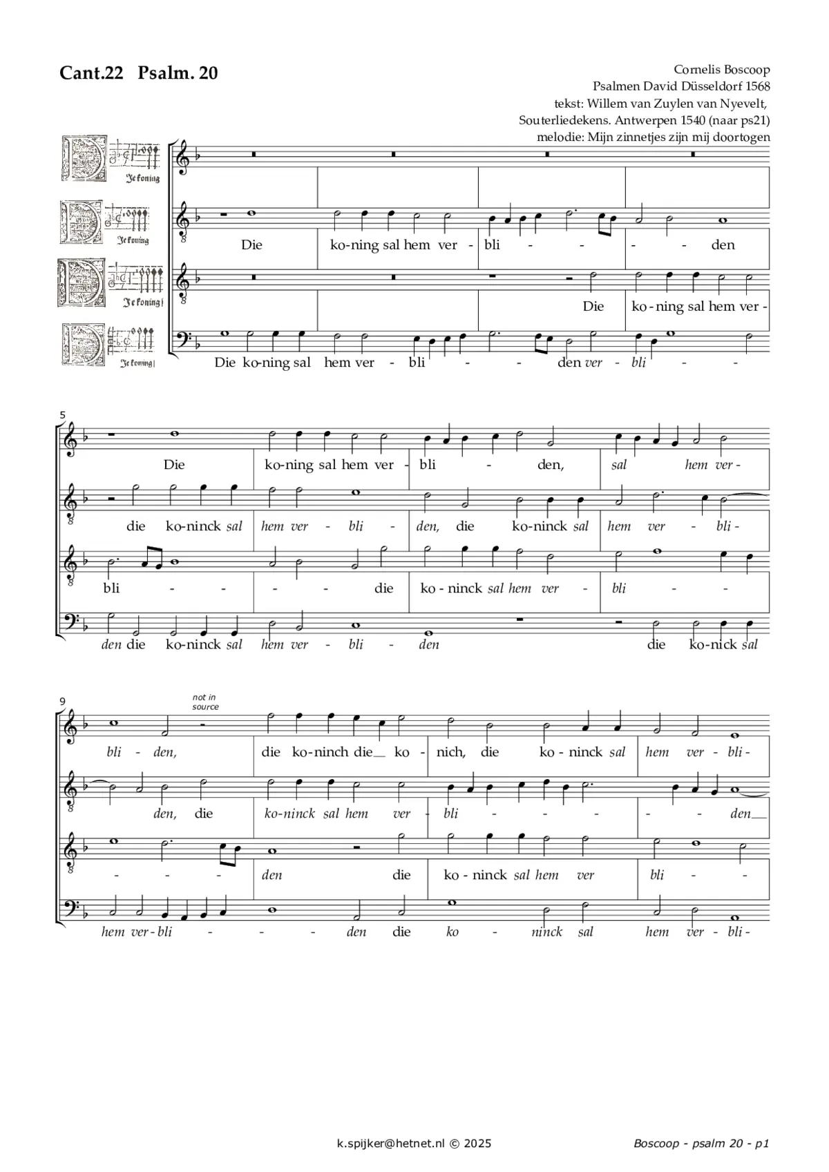 Die koning sal hem verbliden - ps21 - Page 1