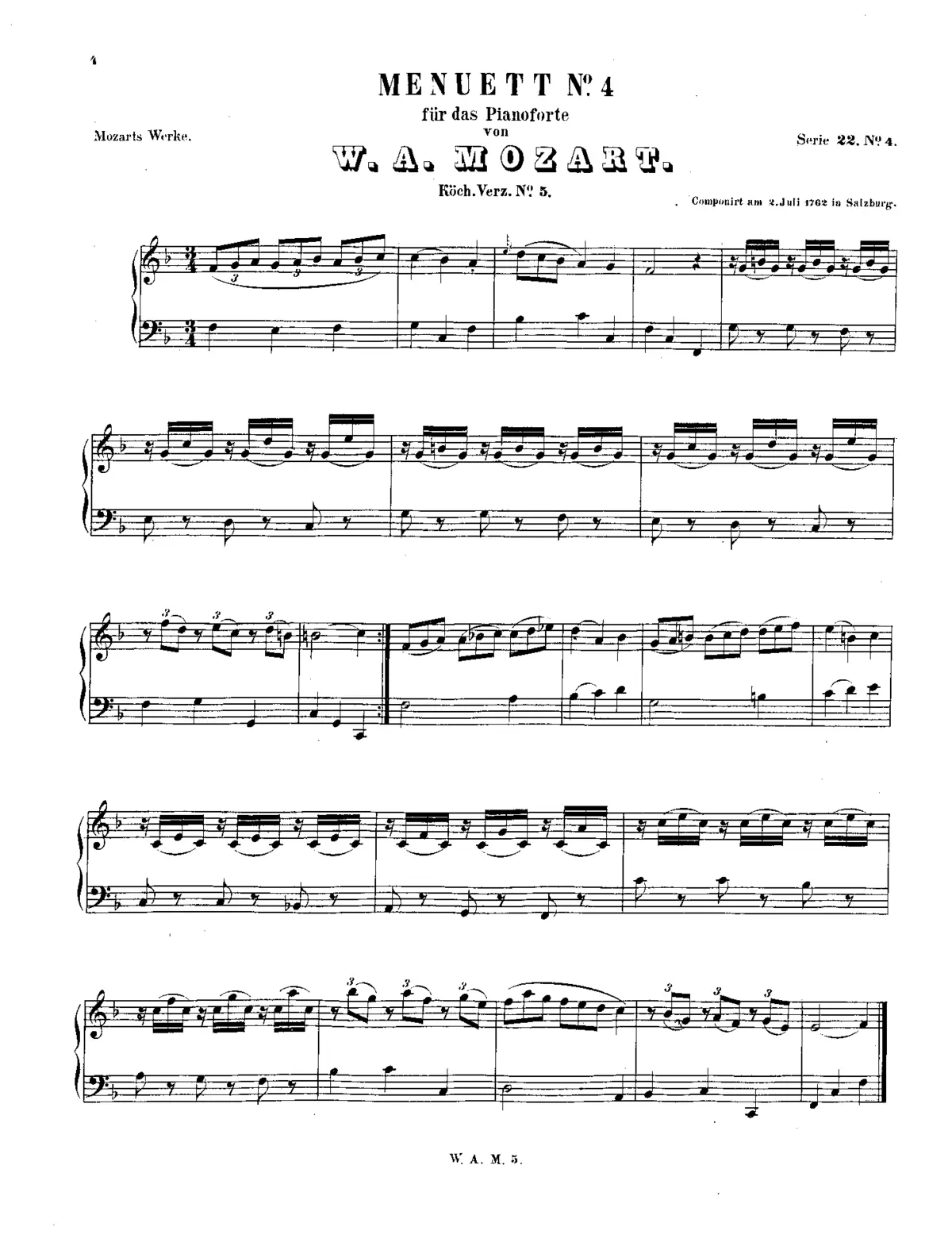 Minuet in F major - Page 1