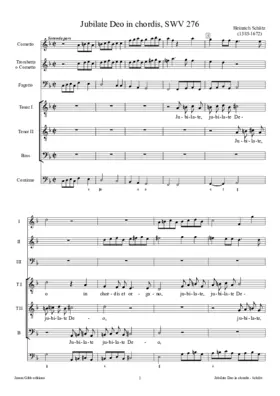 Jubilate Deo in chordis, SWV 276