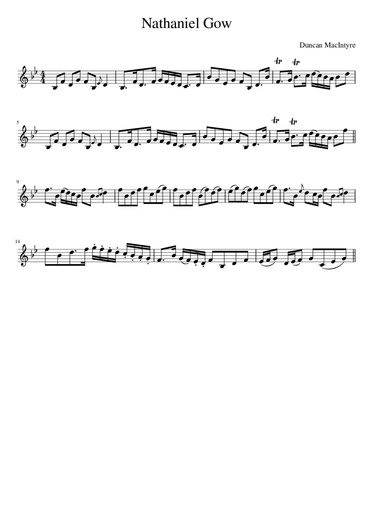 Nathaniel Gow - Page 1