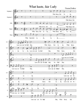 What haste fair Lady