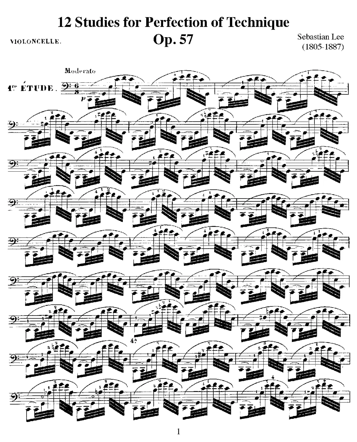 12 Studies for Perfection of Technique - Page 1
