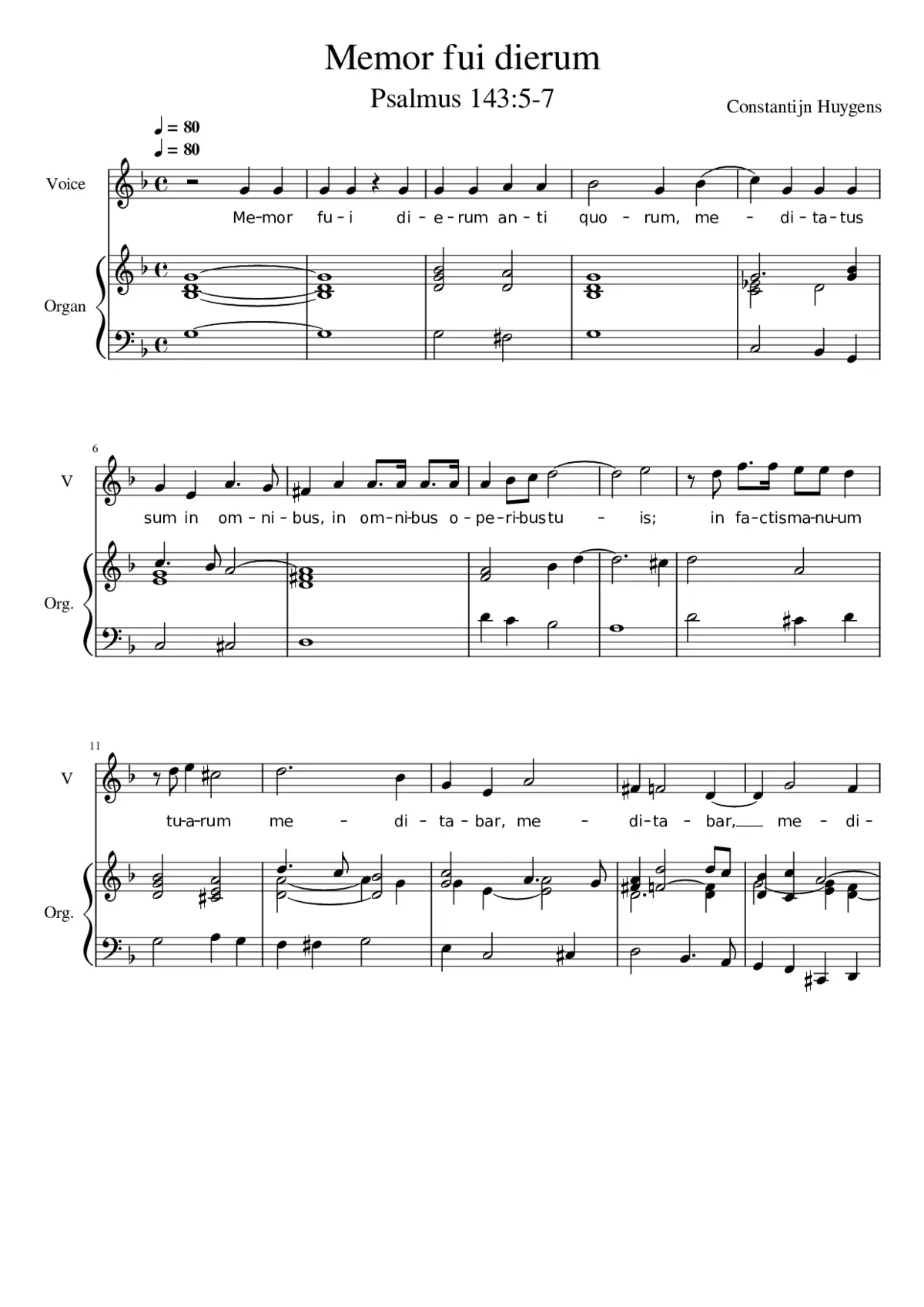 Memor fui dierum - Page 1