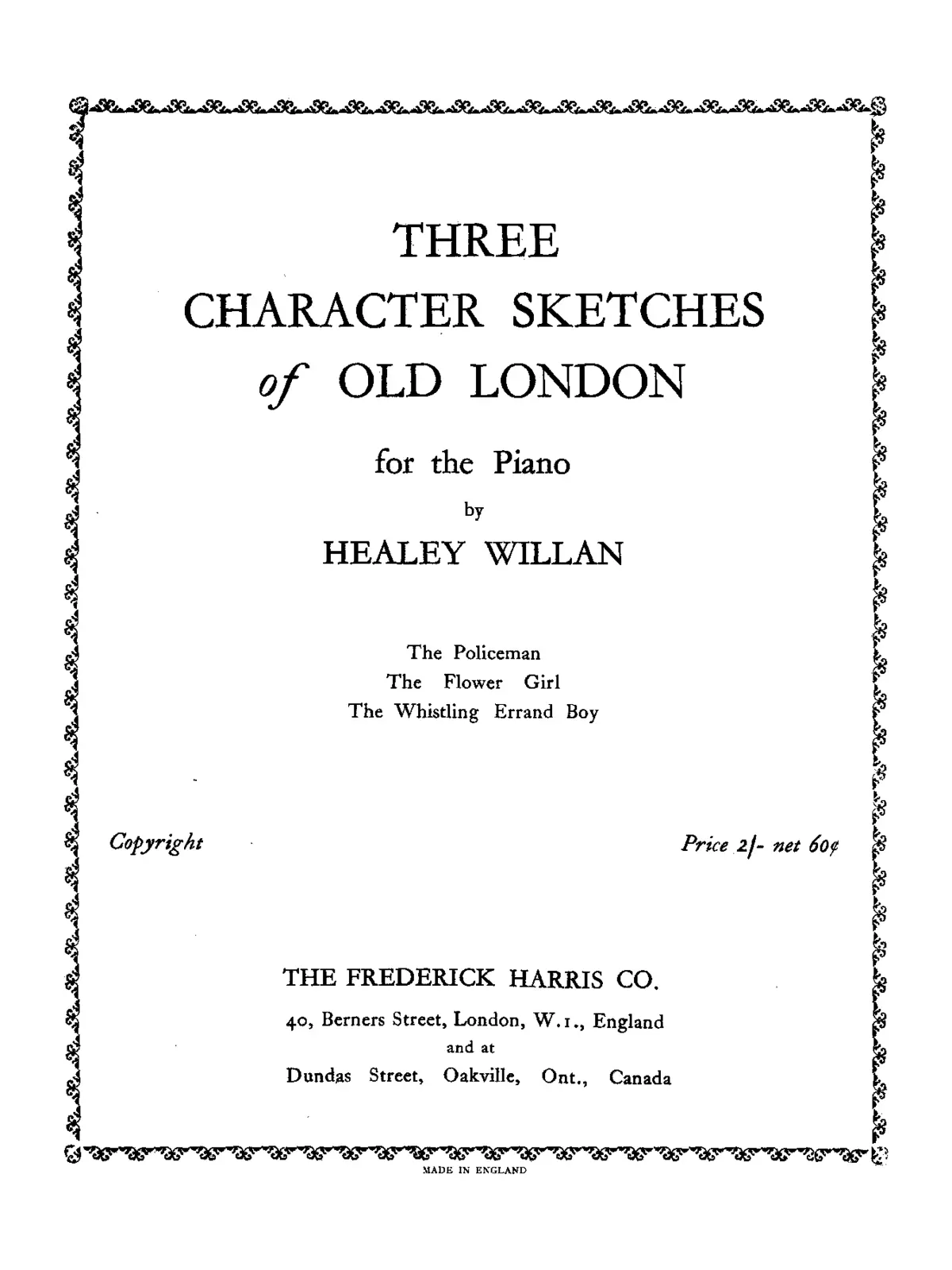 3 Character Sketches of Old London - Page 1