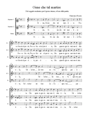 Oime che tal martire