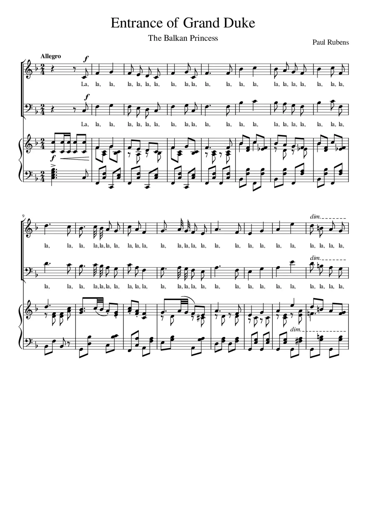 The Balkan princess - Page 1