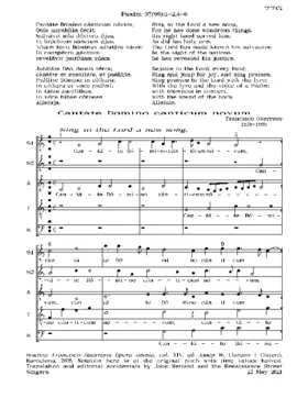 Cantate Domino canticum novum