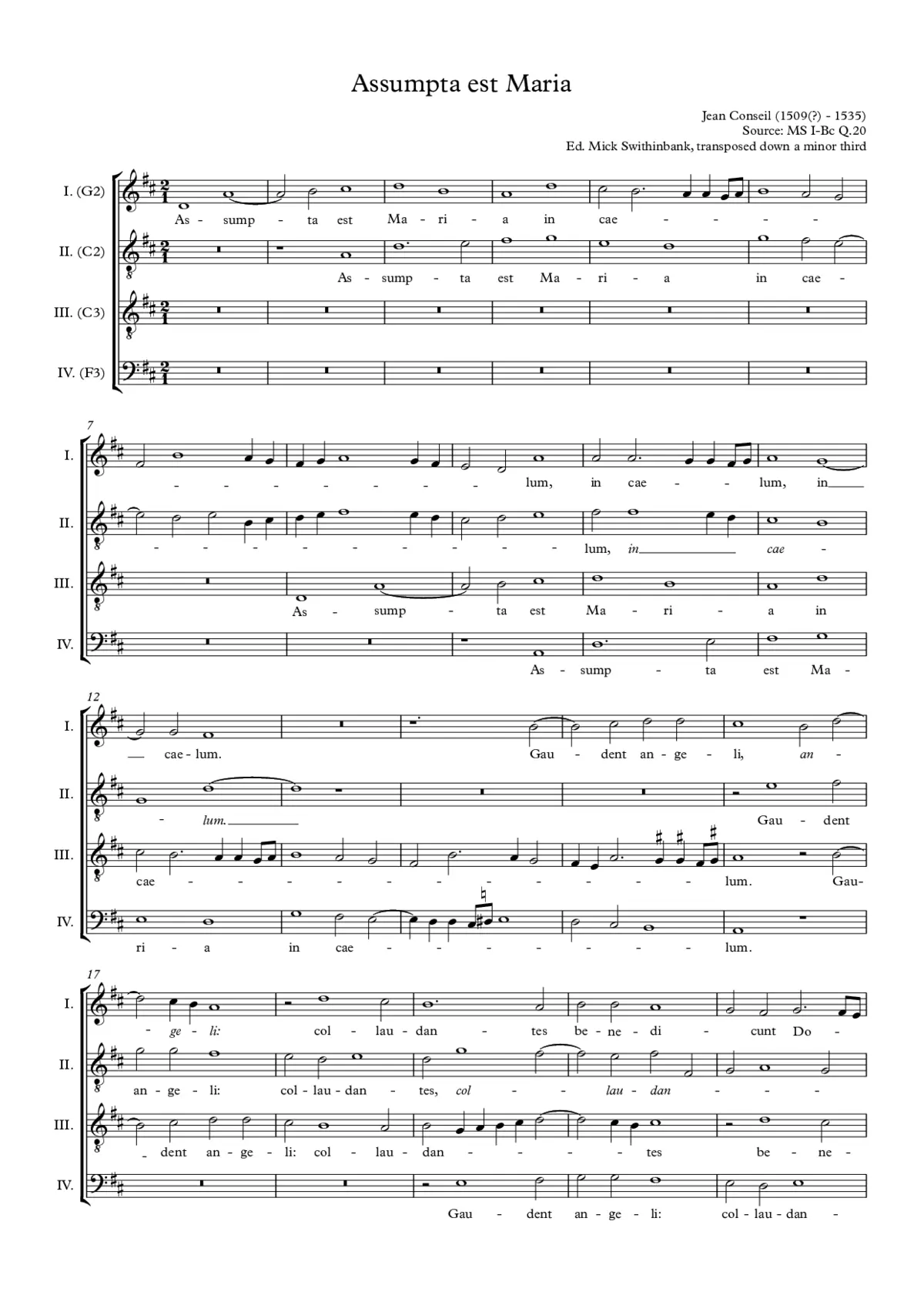 Assumpta est Maria - Page 1