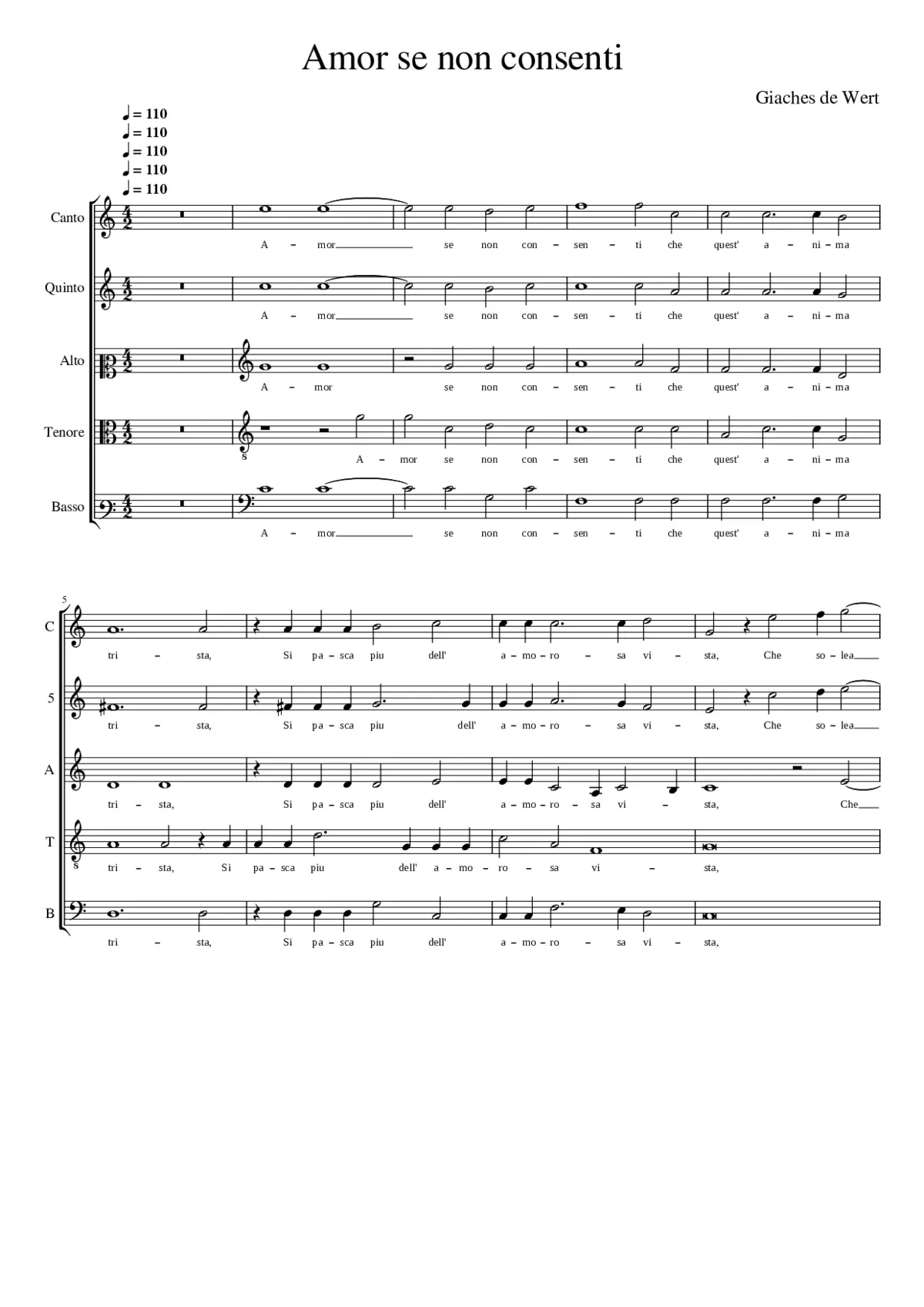 Amor se non consenti - Page 1