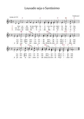 Louvado seja o Santíssimo
