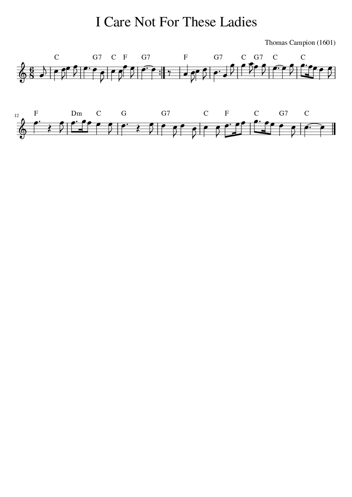 I care not for these ladies - Page 1