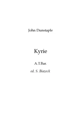 Kyrie (Tr. 87, f. 126r)