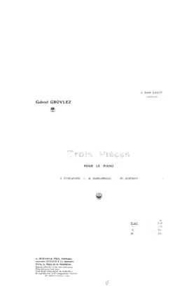 3 Pièces pour le piano